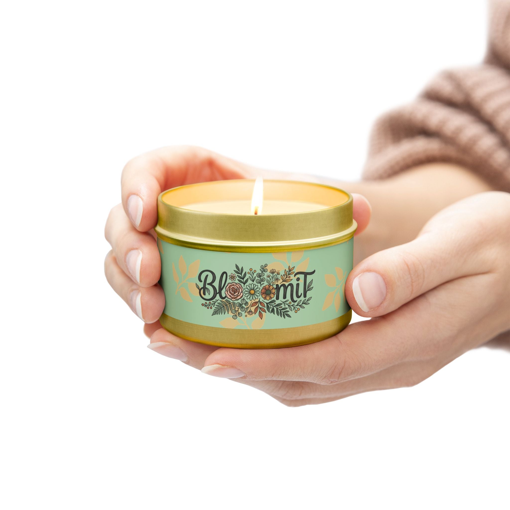 Blooomit Floral Tin Candle