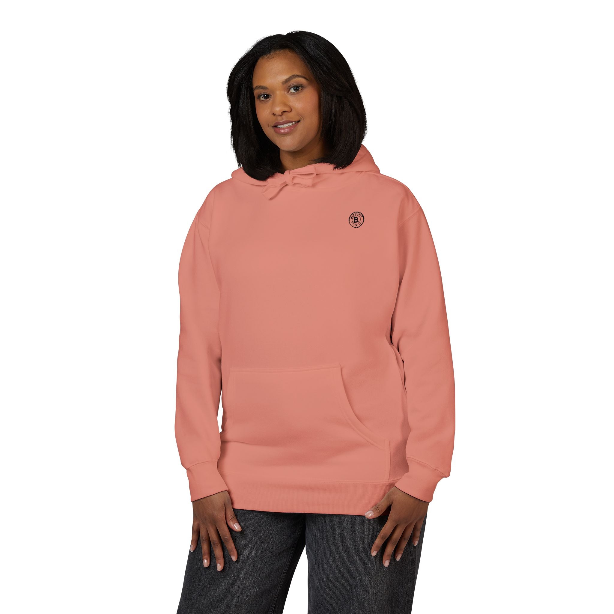 Minimalist Emblem Fleece Hoodie