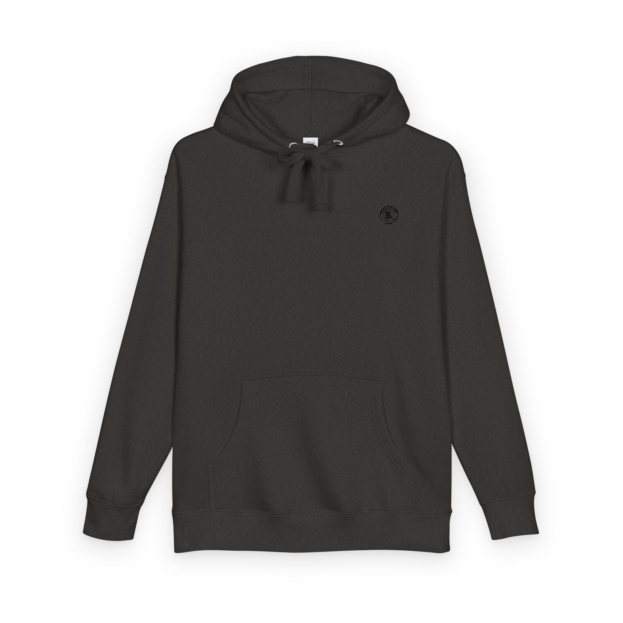Minimalist Emblem Fleece Hoodie