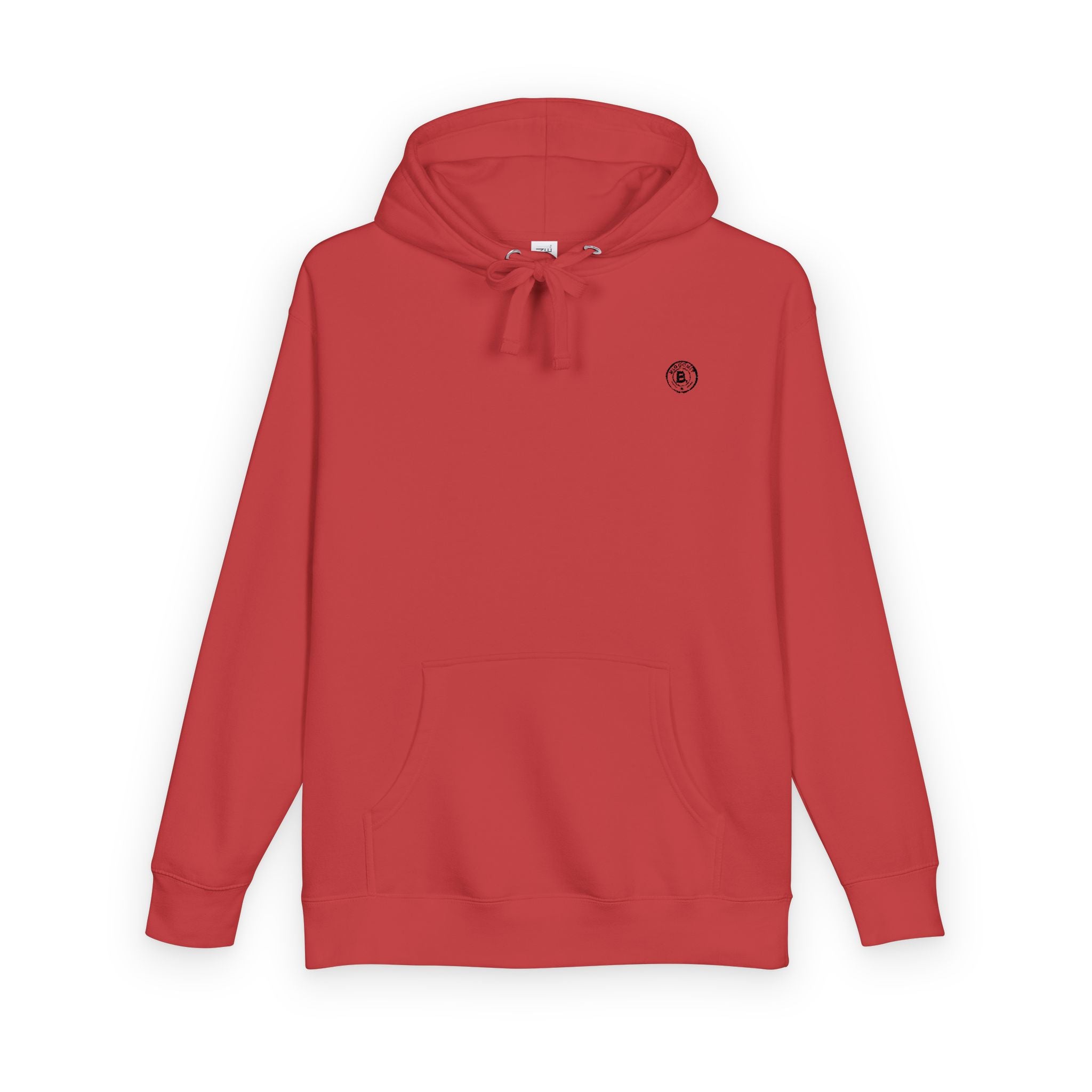 Minimalist Emblem Fleece Hoodie