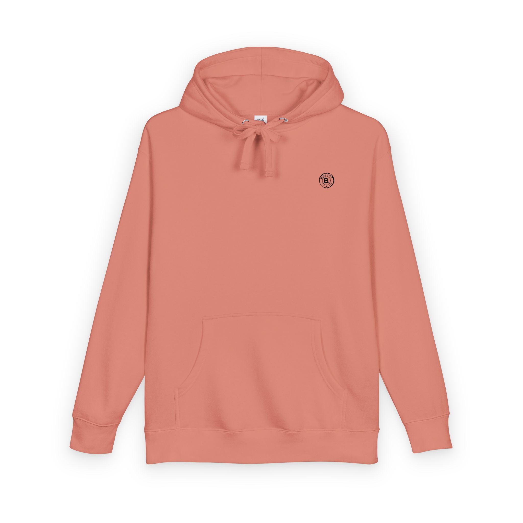 Minimalist Emblem Fleece Hoodie