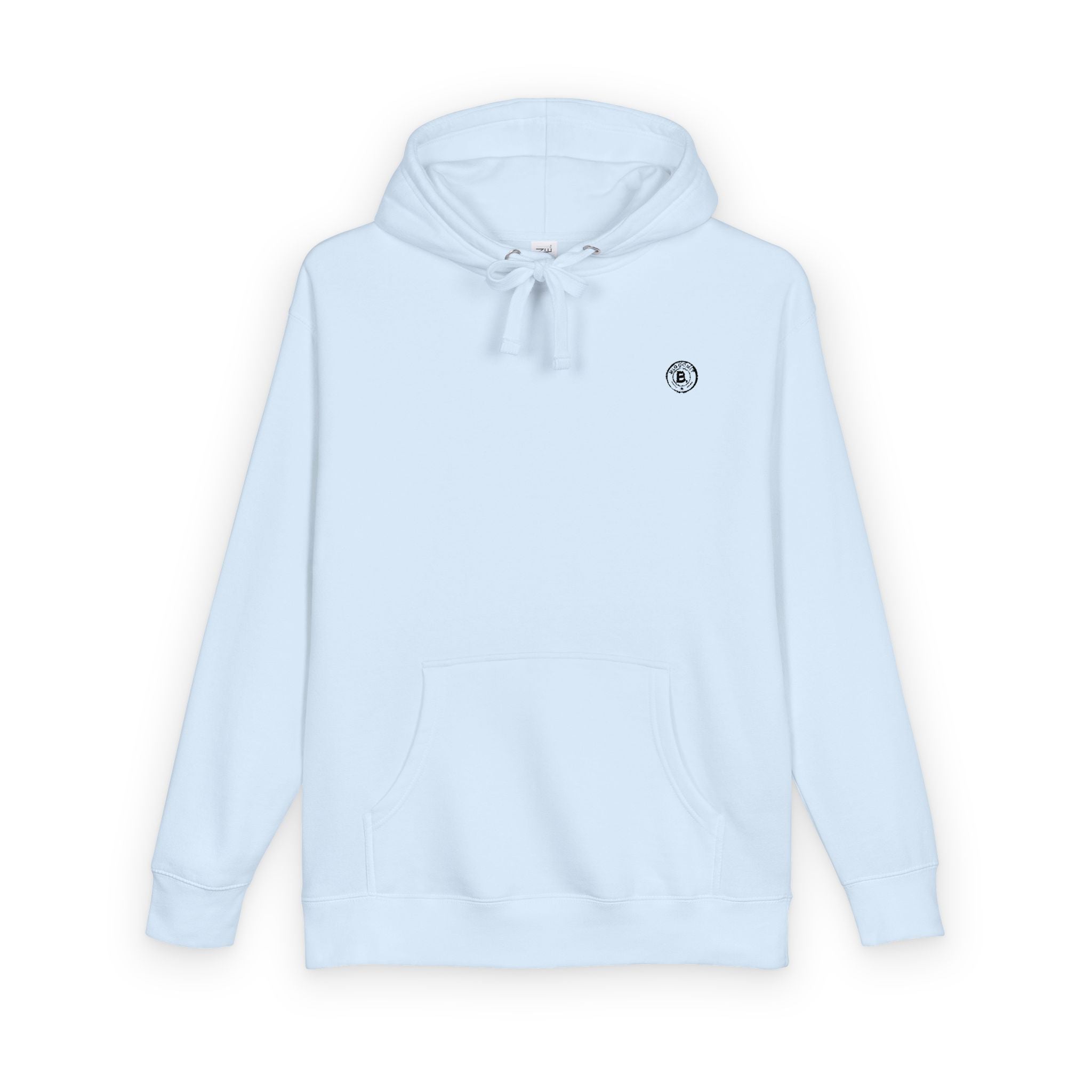 Minimalist Emblem Fleece Hoodie