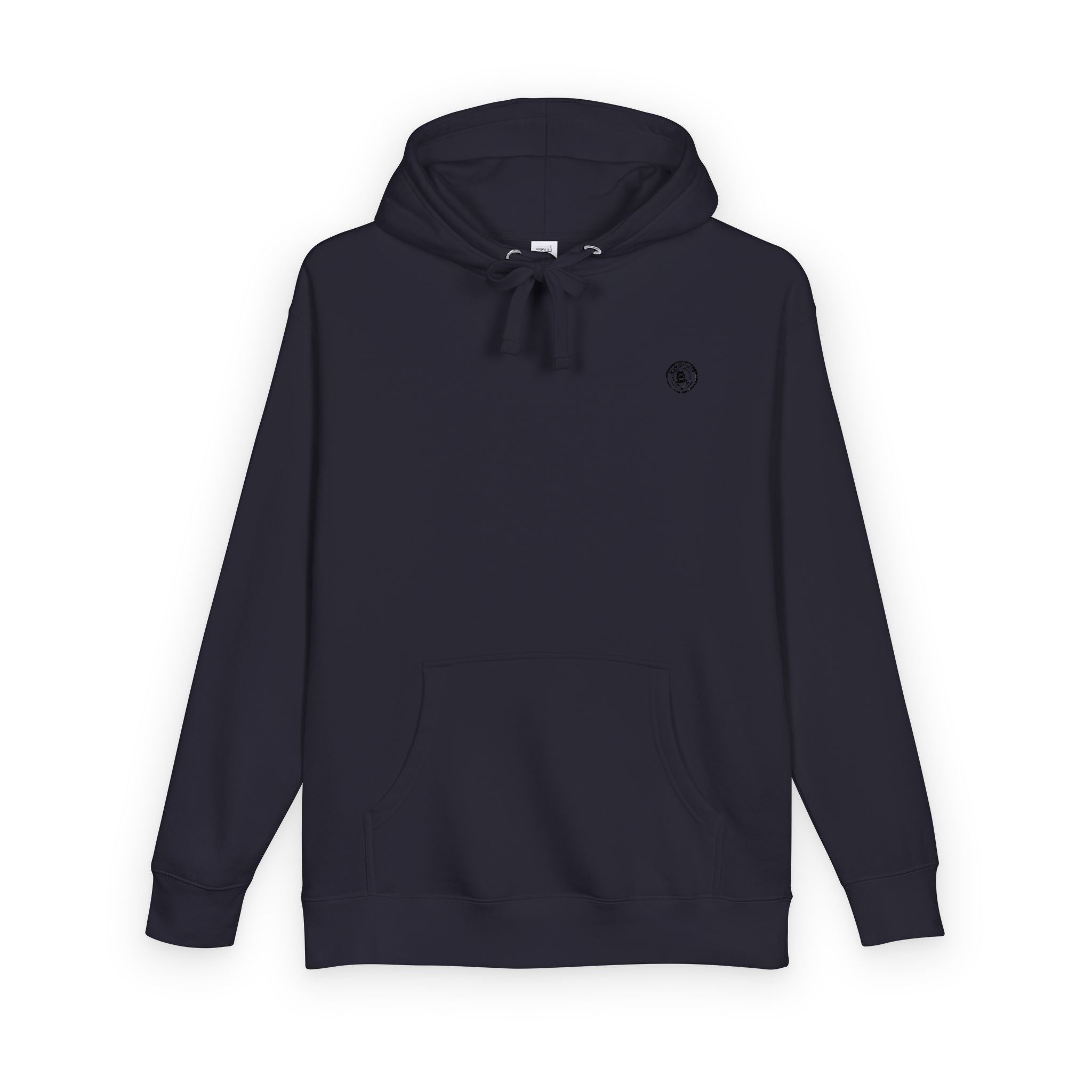 Minimalist Emblem Fleece Hoodie