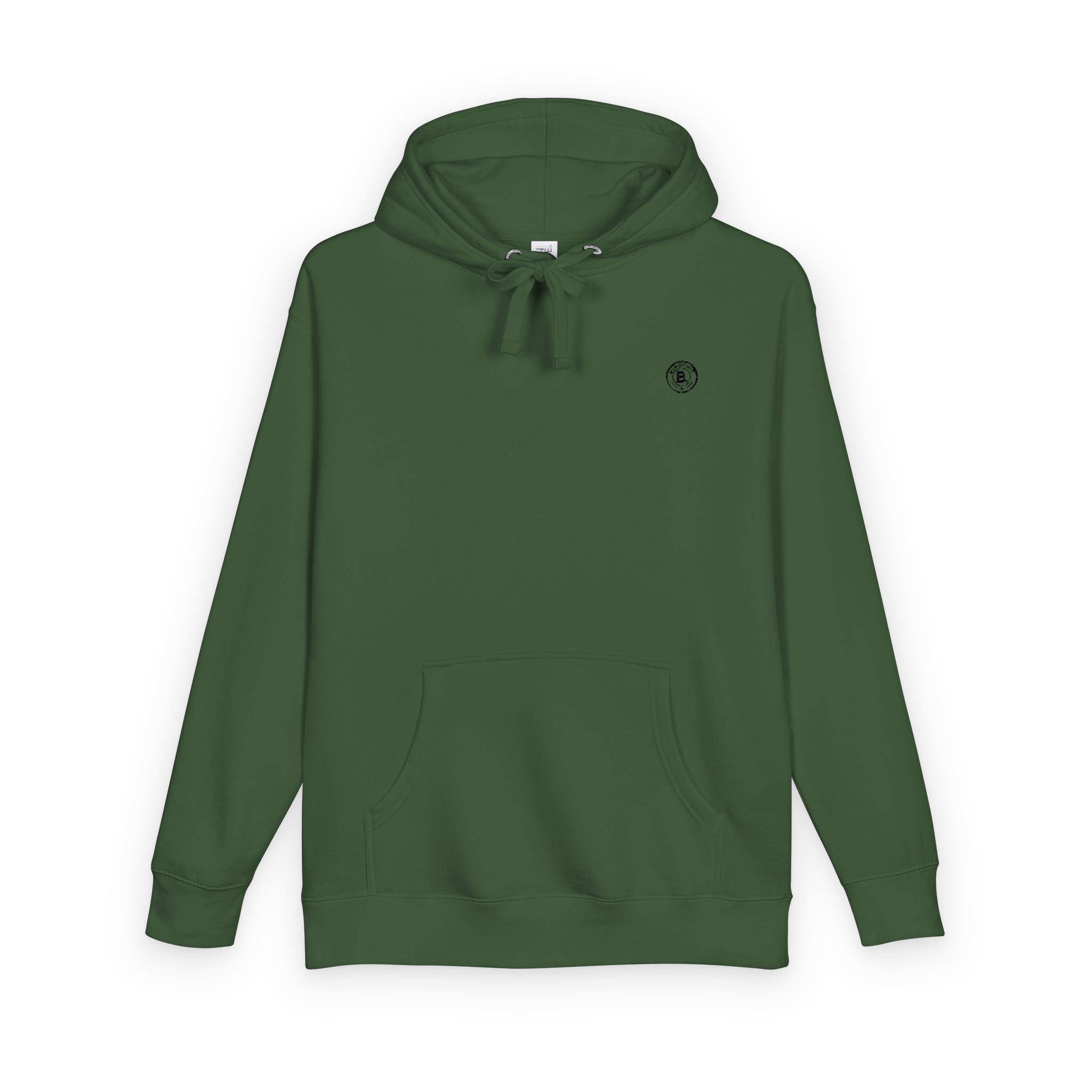 Minimalist Emblem Fleece Hoodie