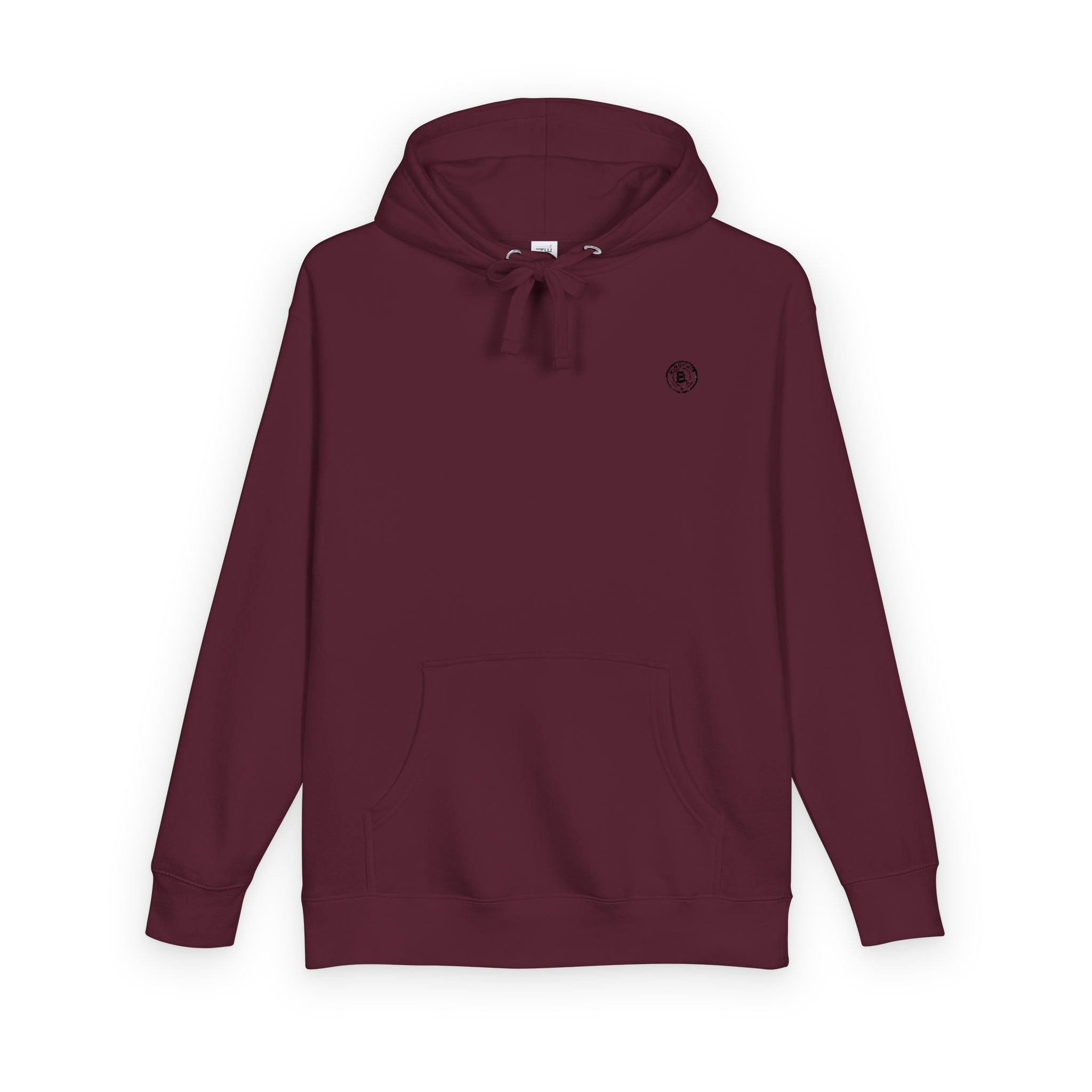 Minimalist Emblem Fleece Hoodie