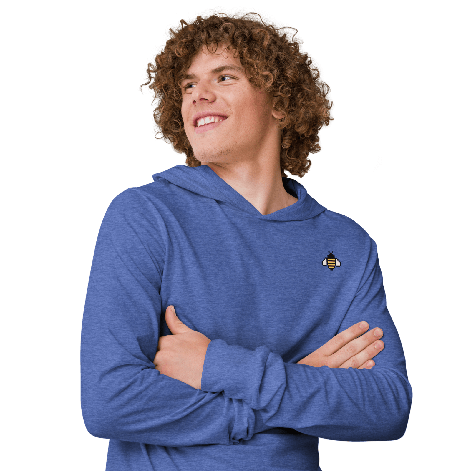 Bee Hooded Long Sleeve Tee - BlooomiT