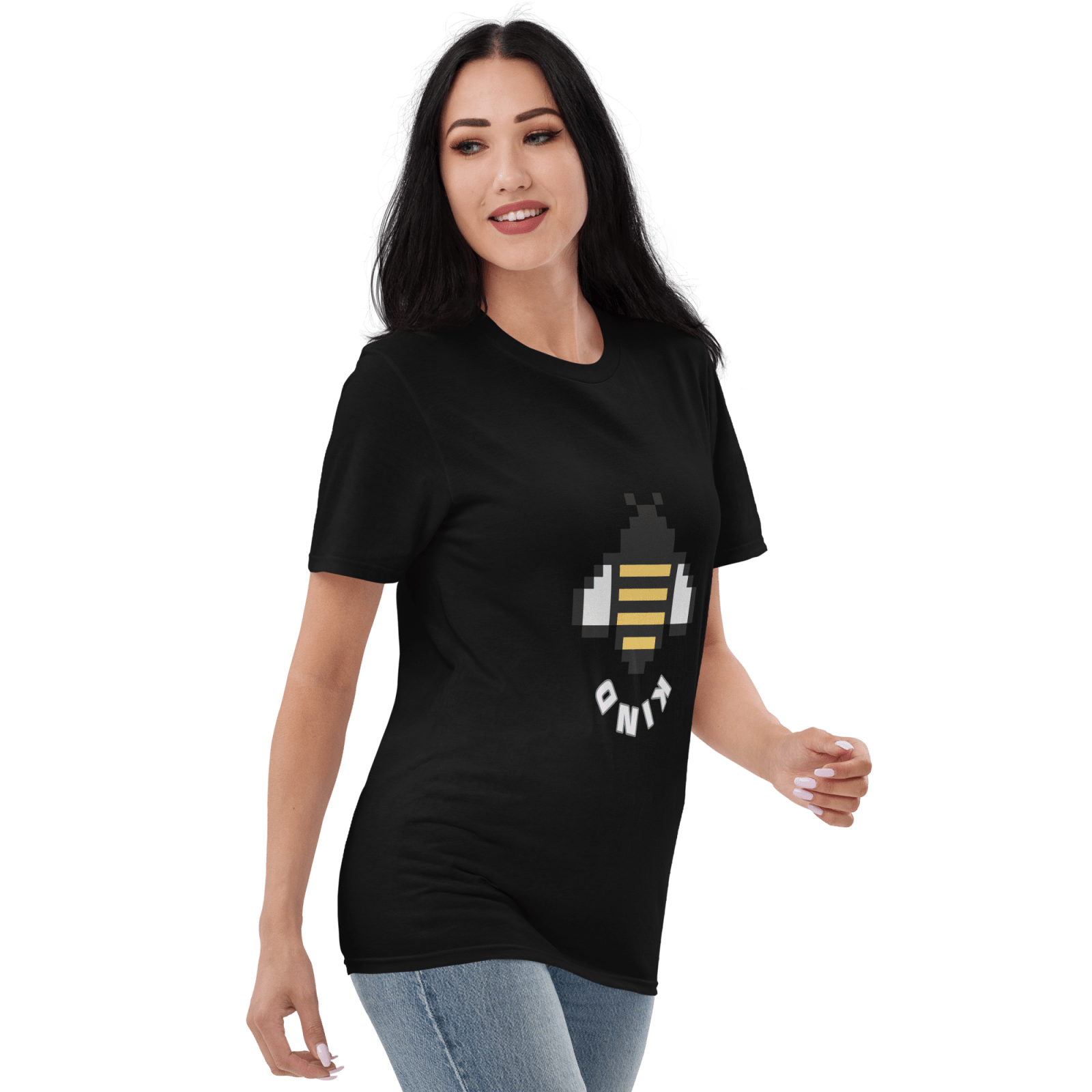 Bee Print Short - Sleeve T-Shirt - BlooomiT