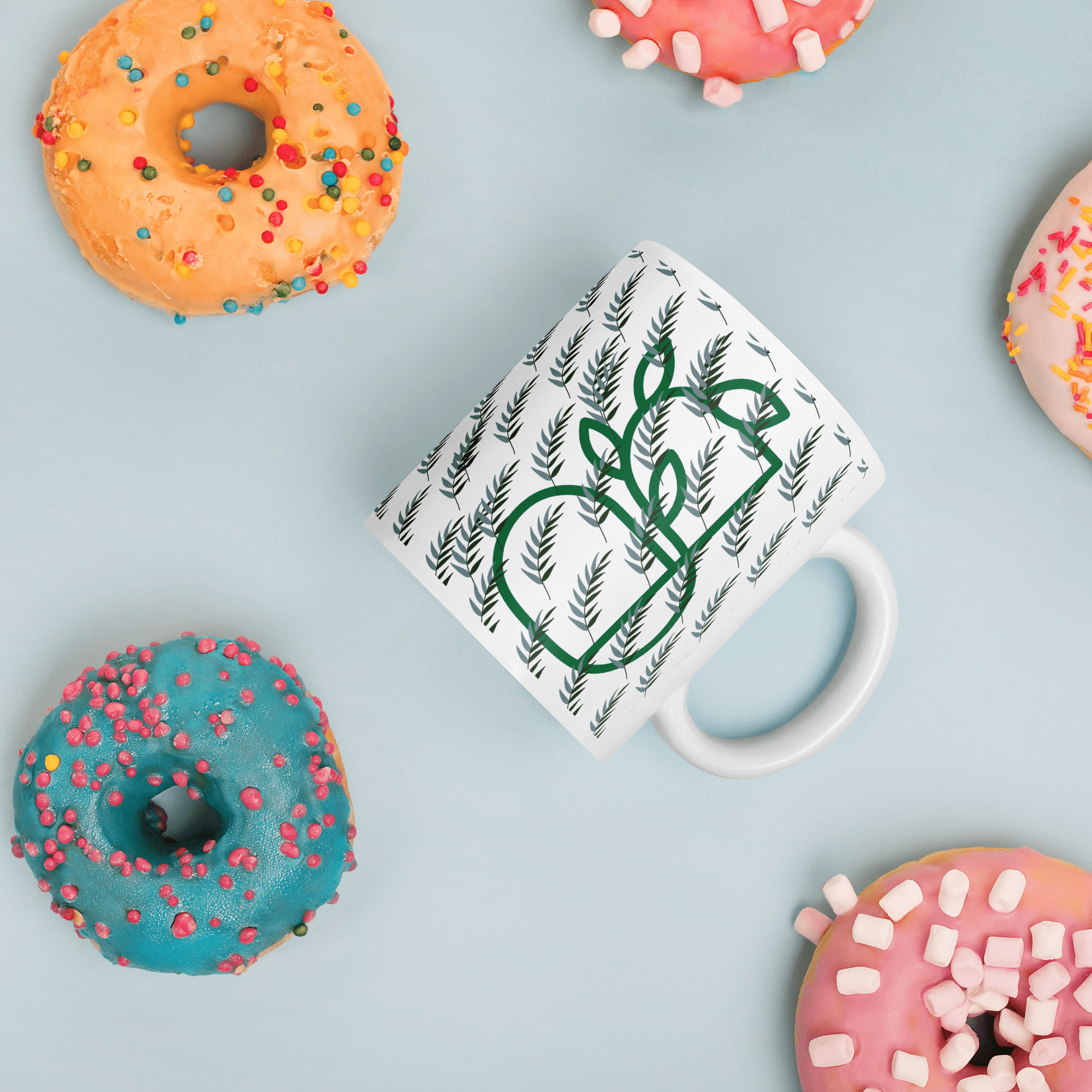 B.Glossy White Mug - BlooomiT