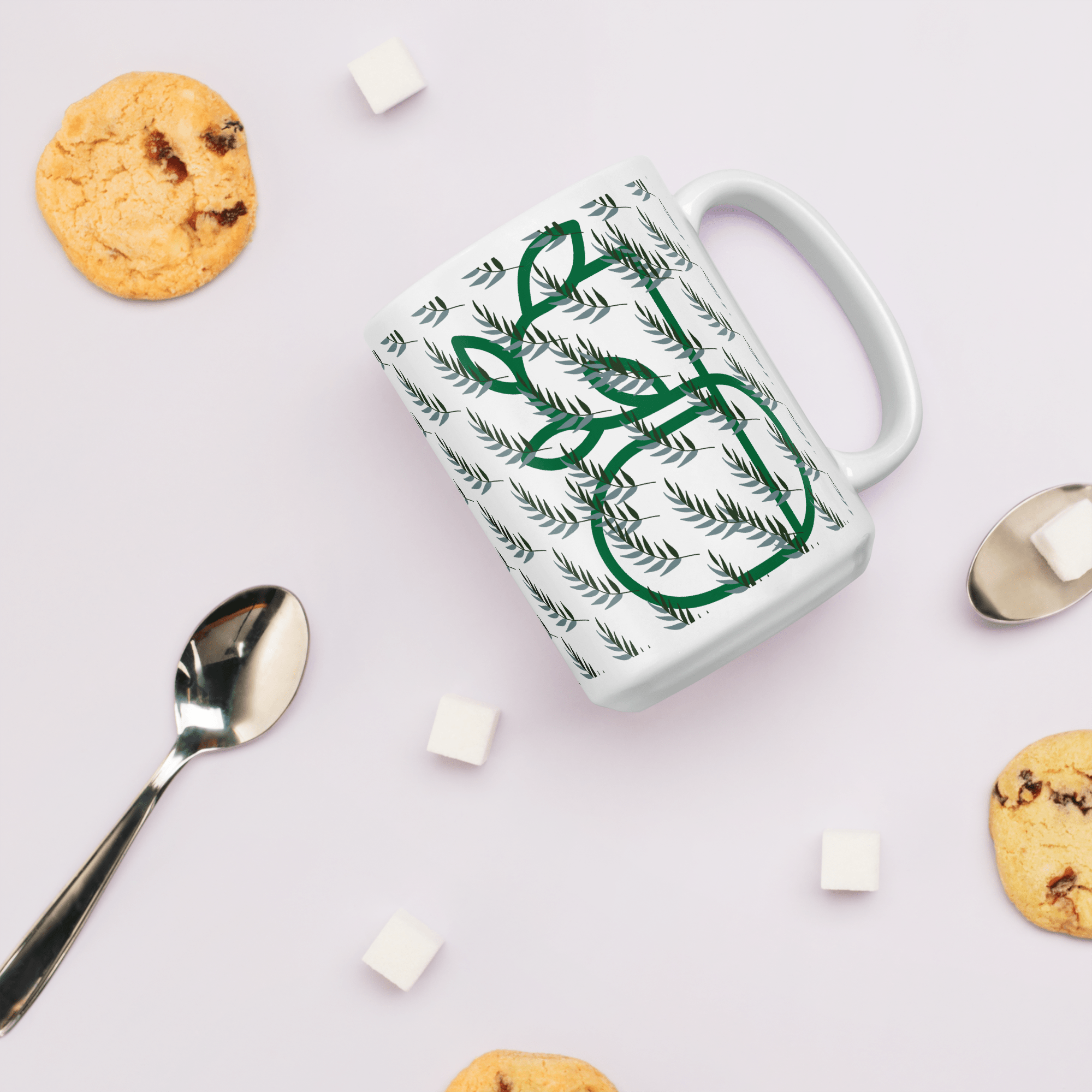 B.Glossy White Mug - BlooomiT