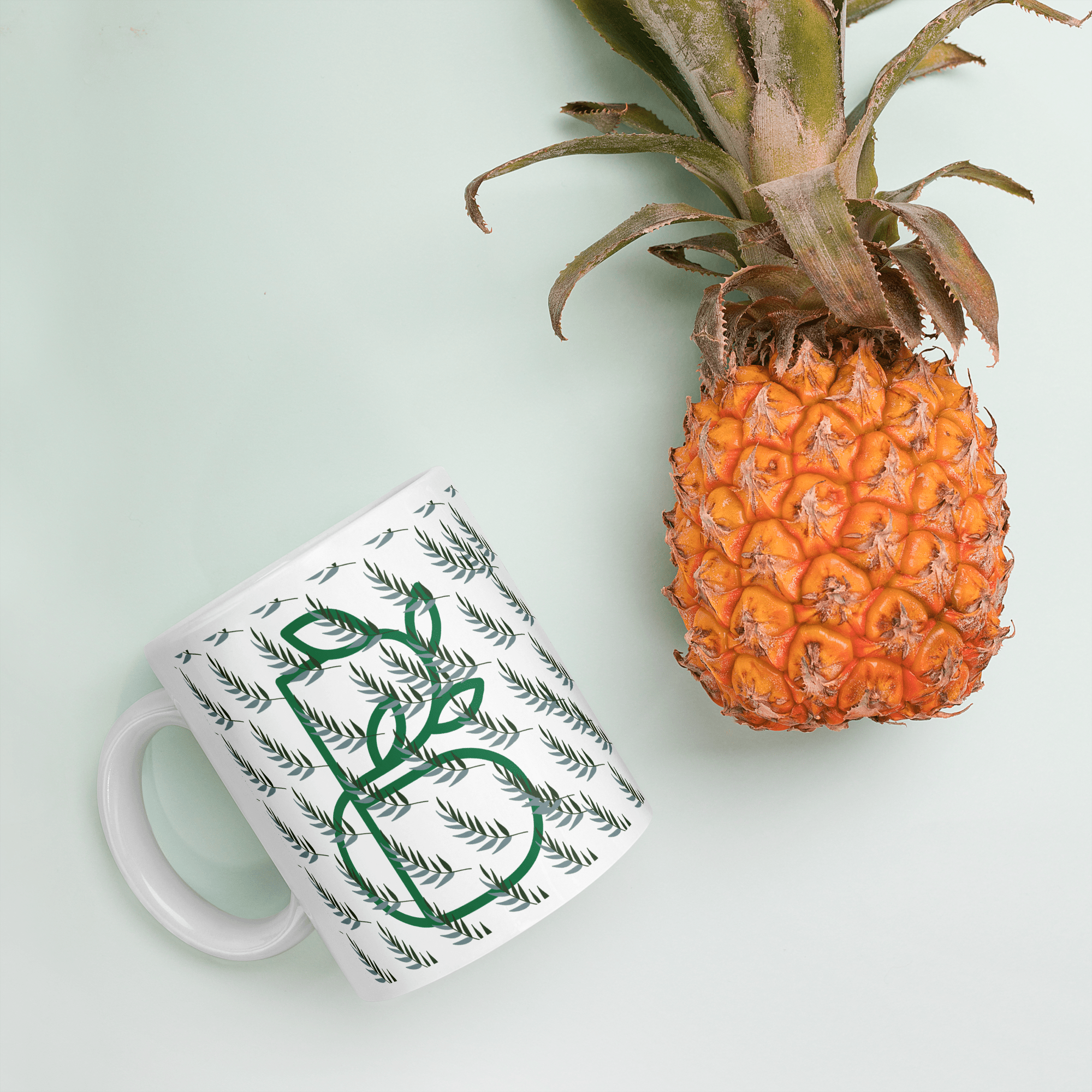 B.Glossy White Mug - BlooomiT