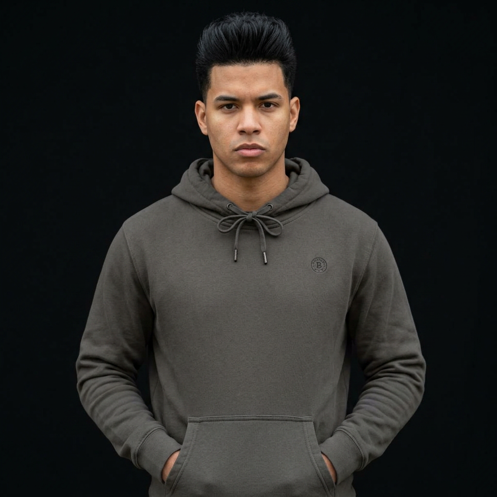 Pigment-Dyed Minimalist Hoodie