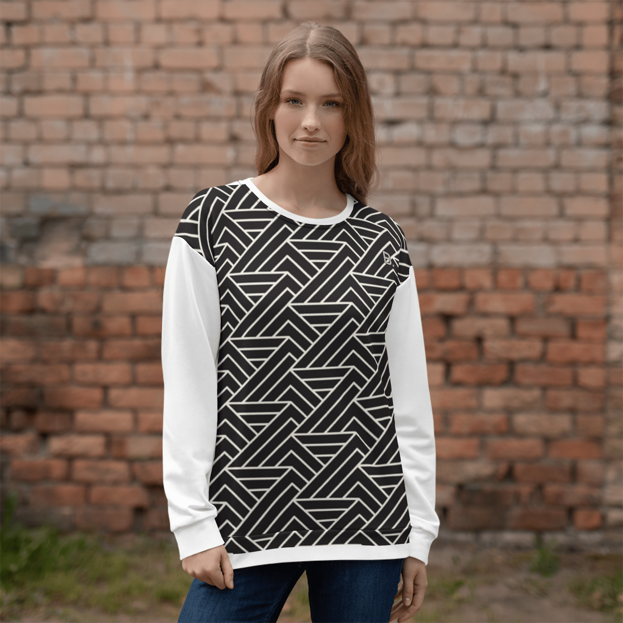 B.Printed Sweatshirt - BlooomiT