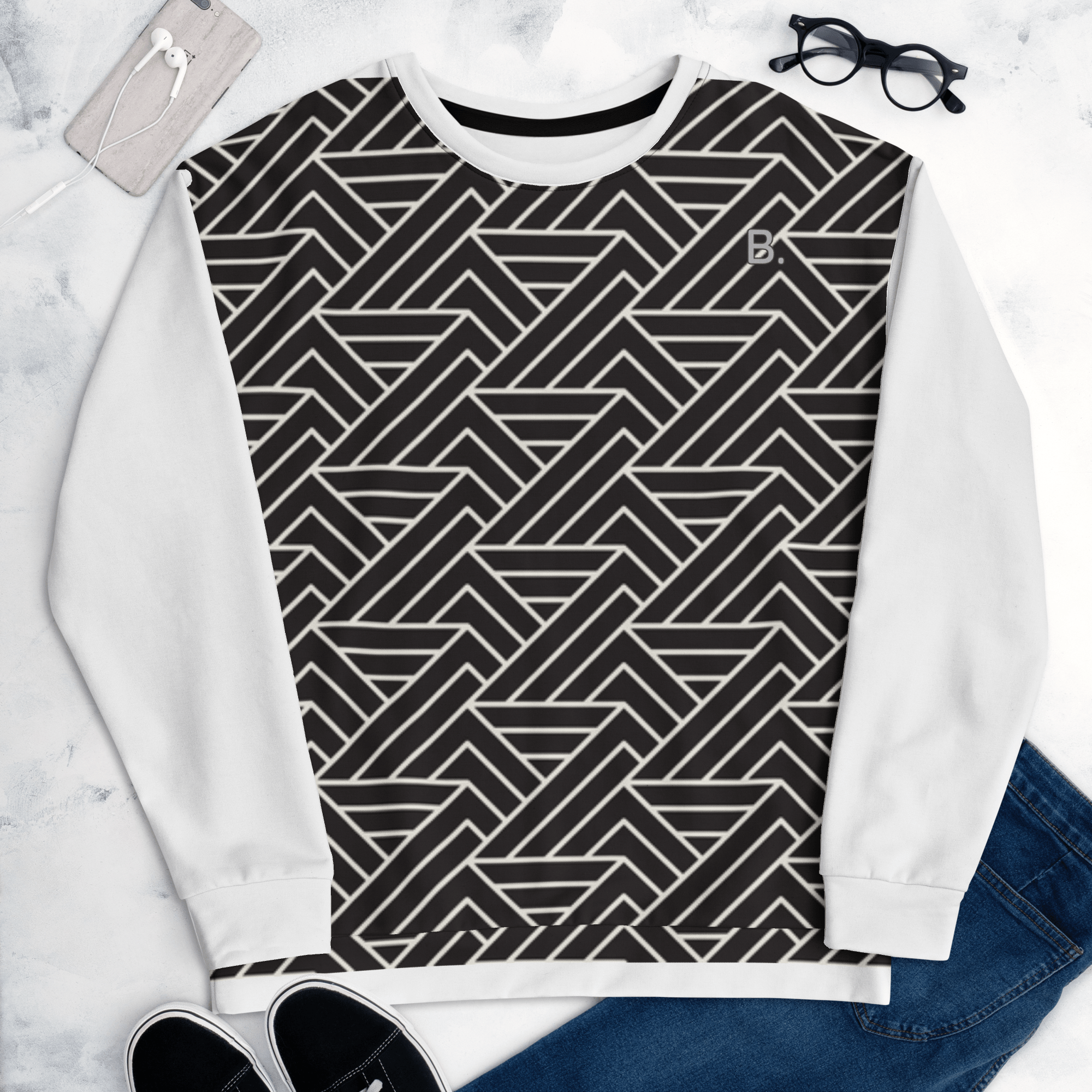 B.Printed Sweatshirt - BlooomiT