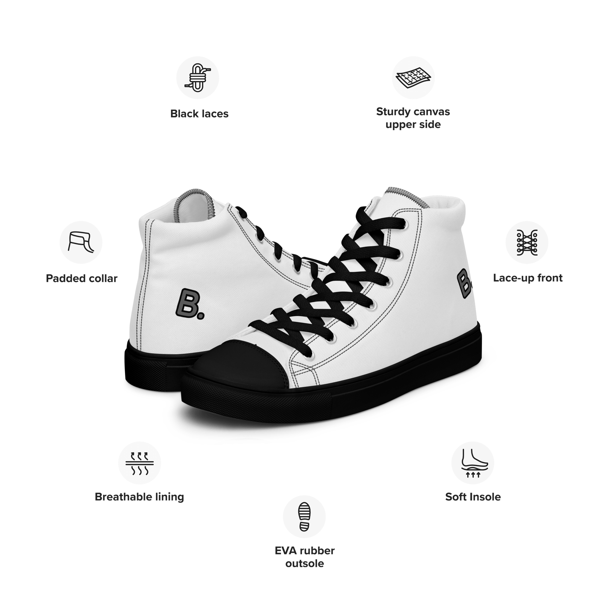 B.Womens High Top Shoes - BlooomiT