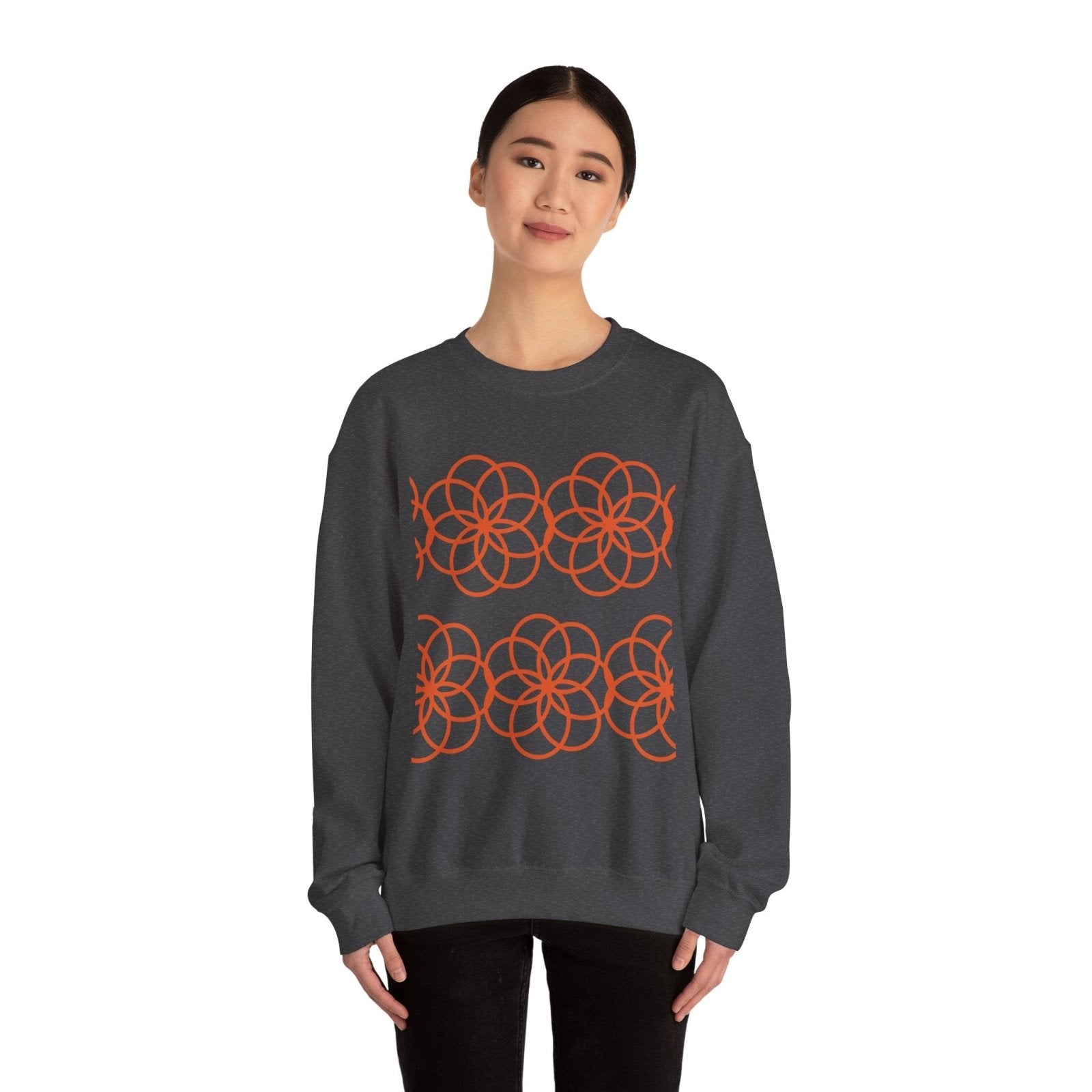 Crewneck Sweatshirt - Geometric Floral - BlooomiT