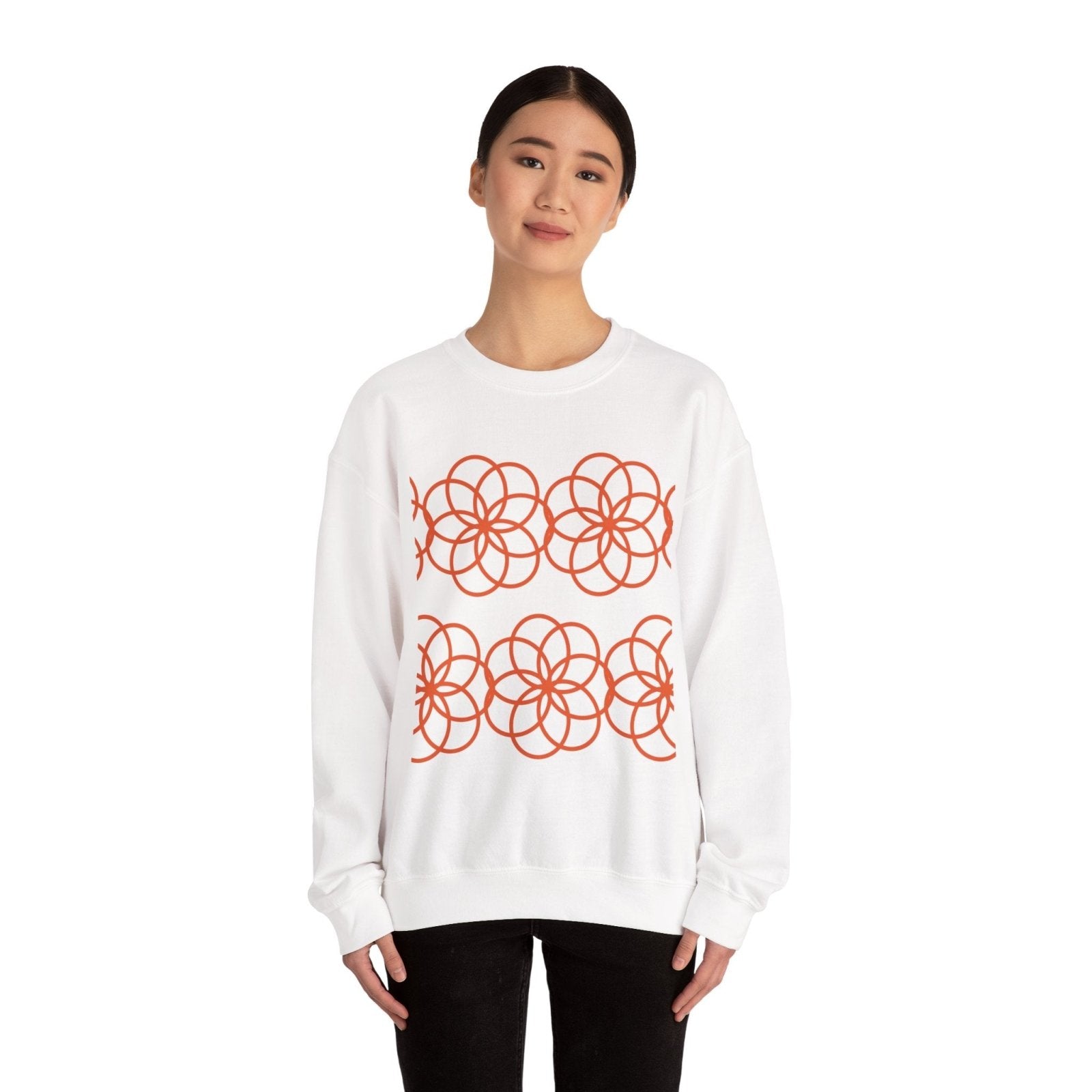 Crewneck Sweatshirt - Geometric Floral - BlooomiT