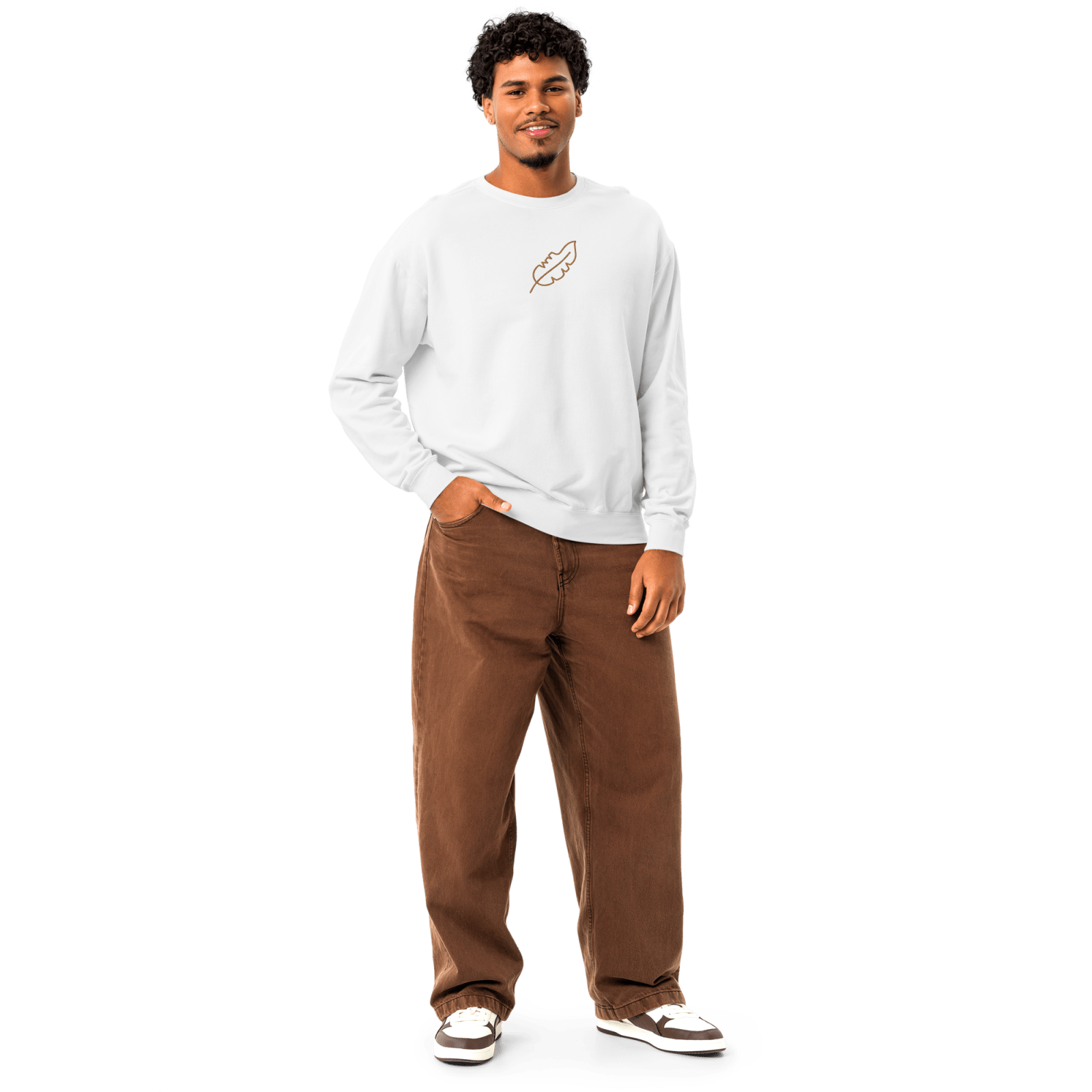 Garment - Dyed Feather Fleece Sweatshirt - BlooomiT