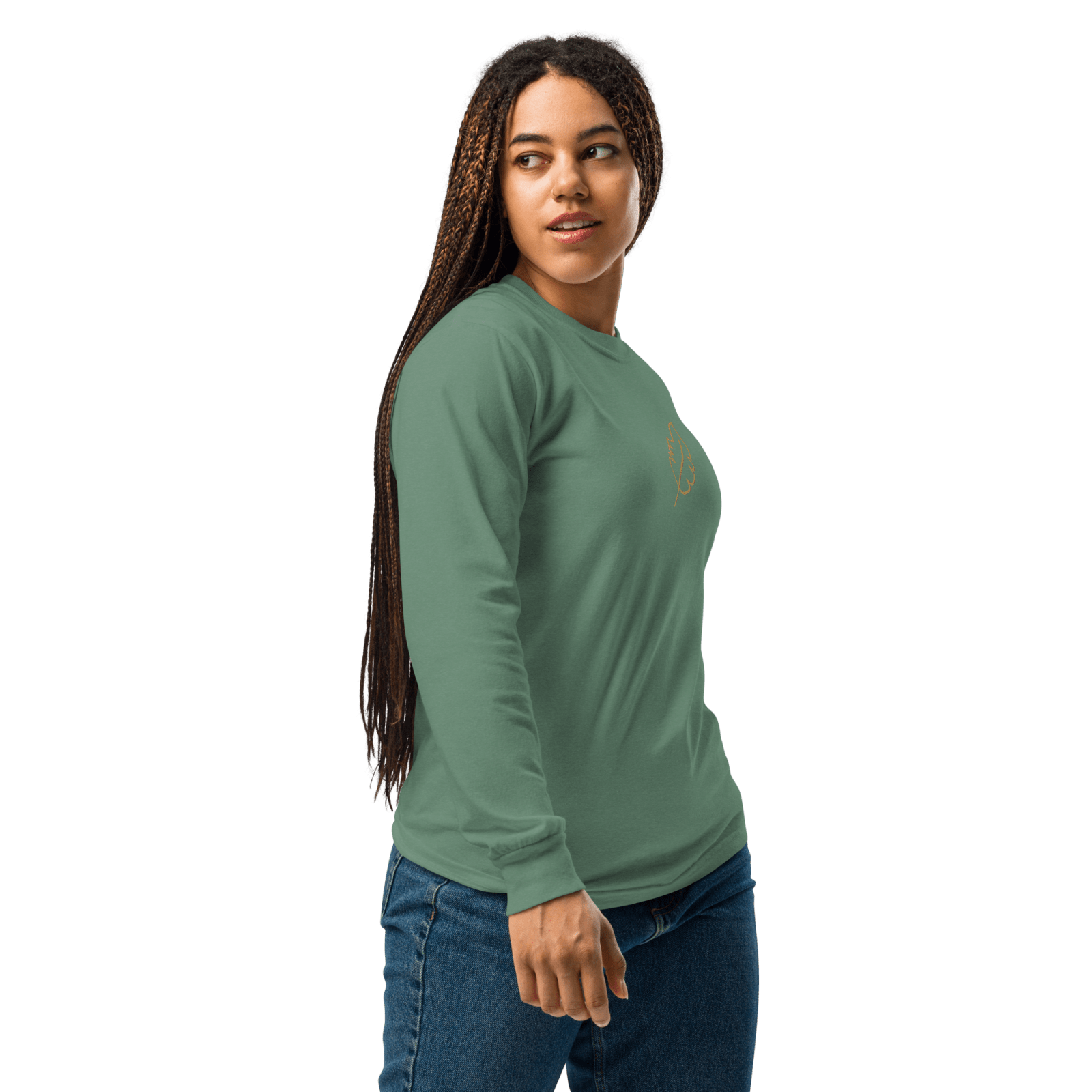 Heavyweight Dyed Long Sleeve Shirt - BlooomiT