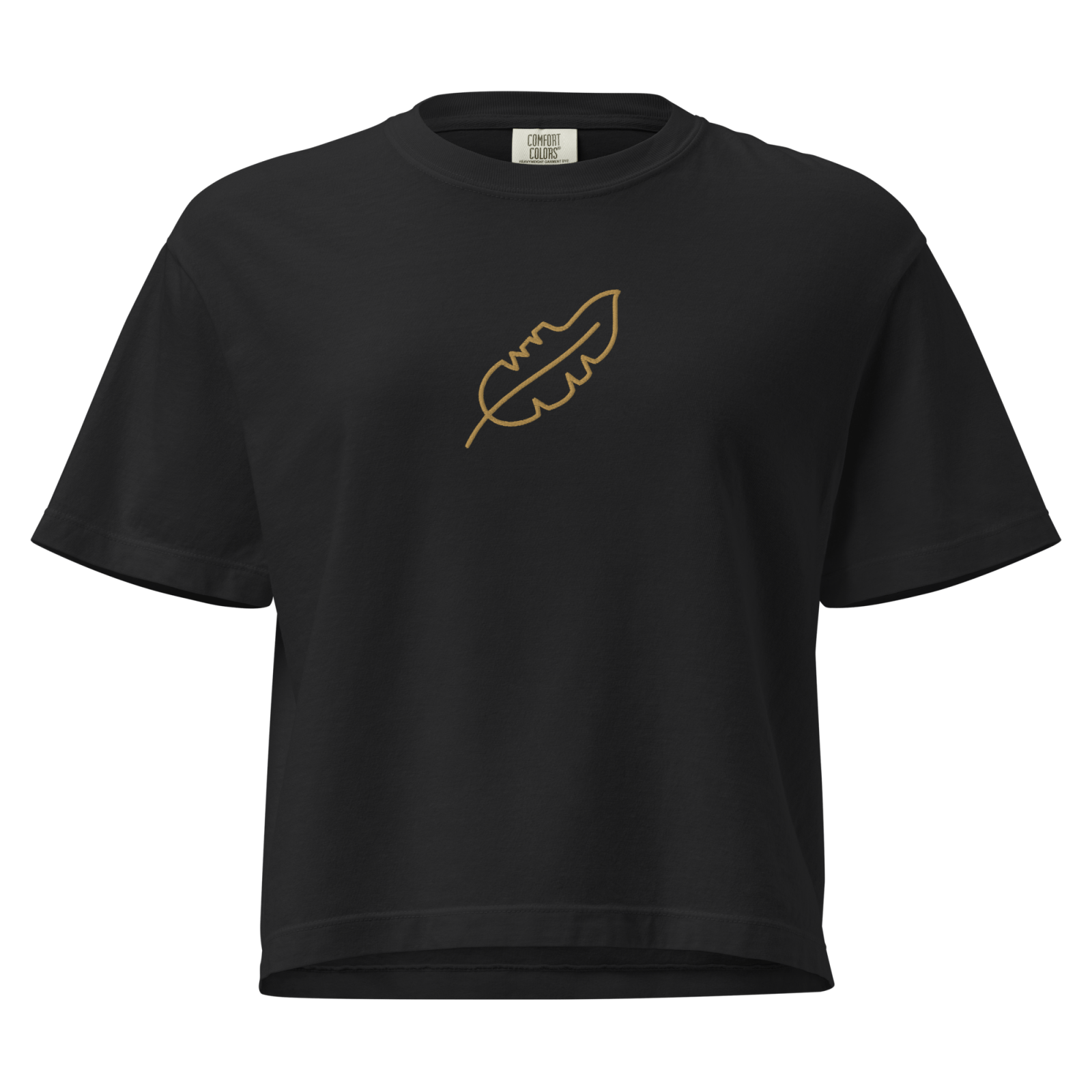 Her Feather Heavy Boxy Tee - BlooomiT