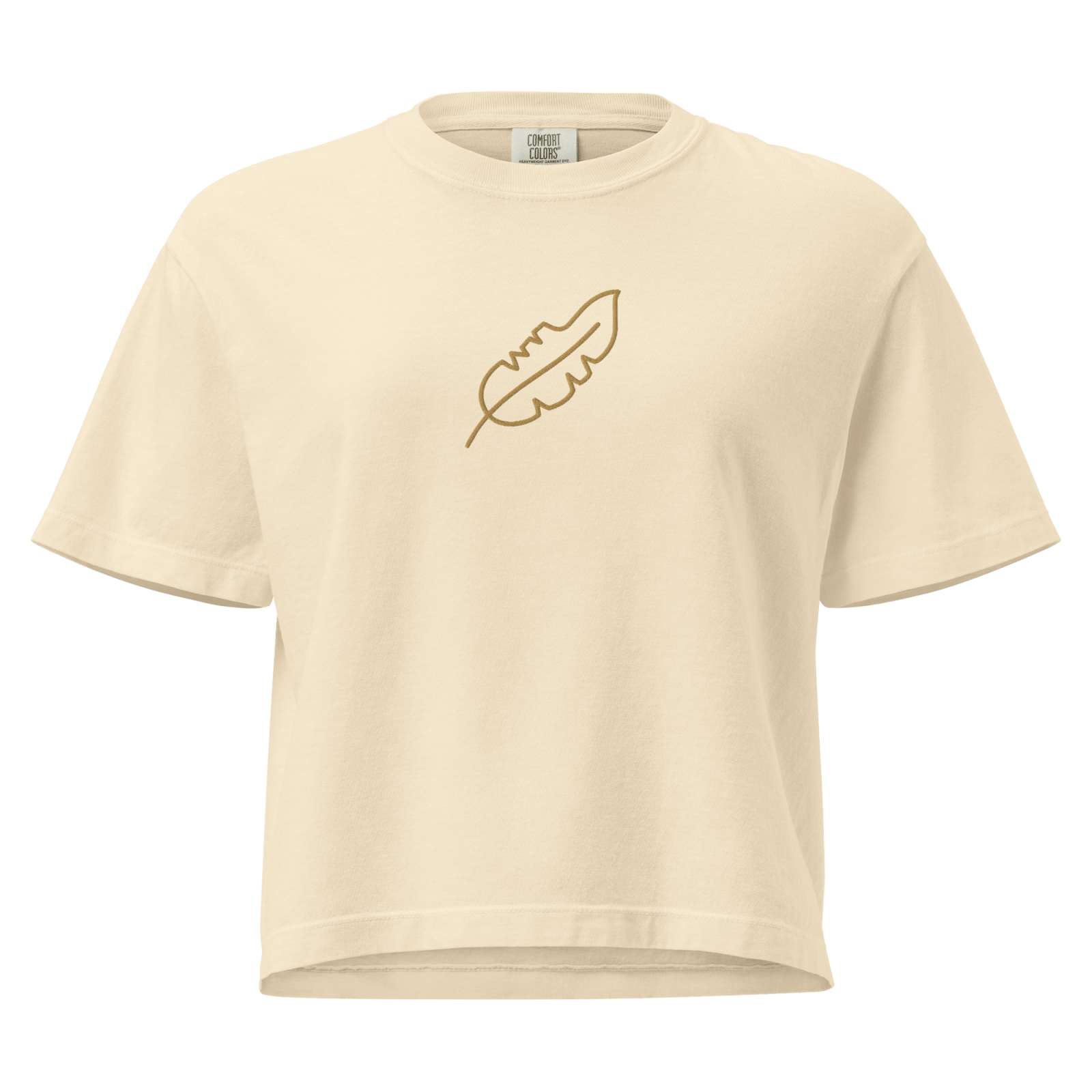 Her Feather Heavy Boxy Tee - BlooomiT