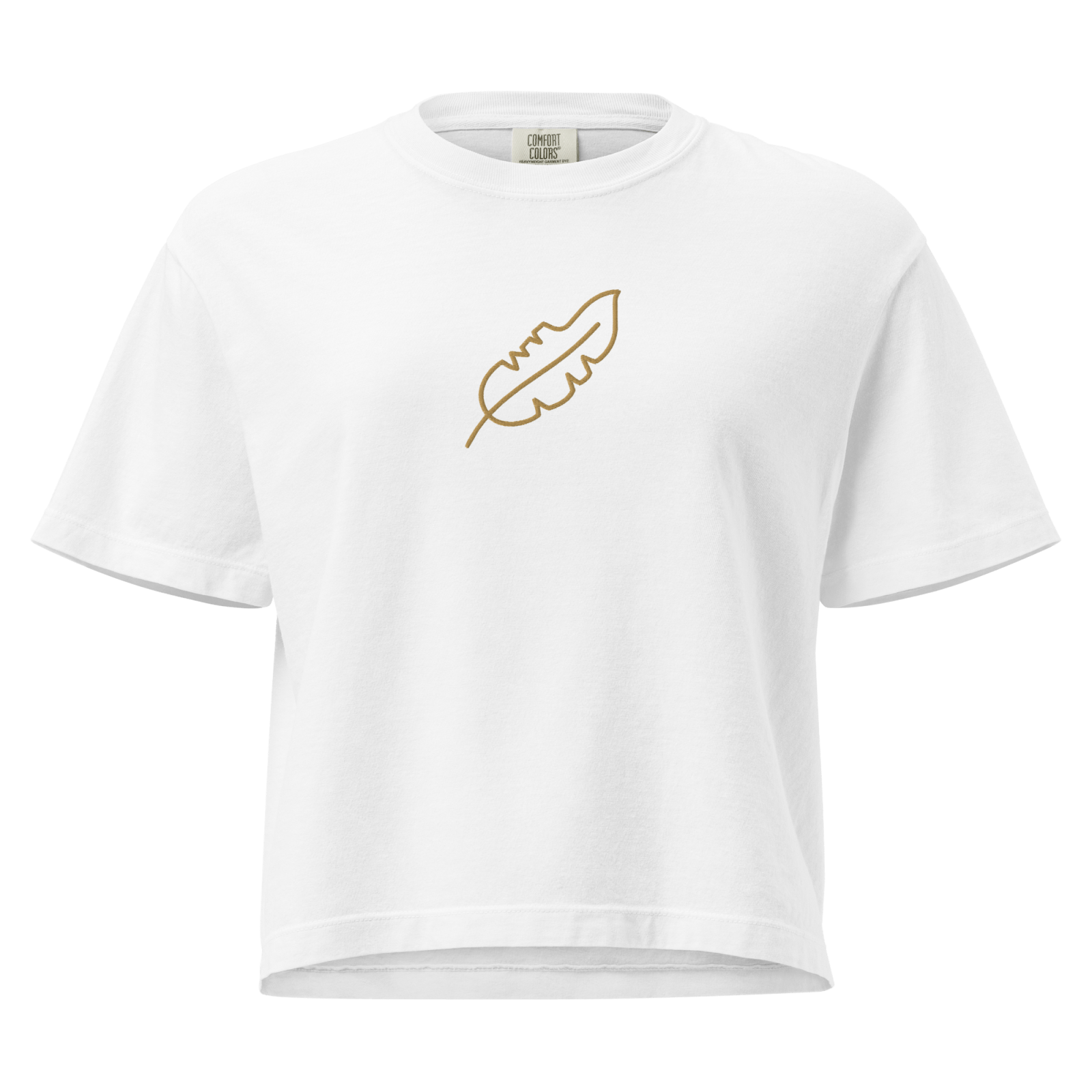 Her Feather Heavy Boxy Tee - BlooomiT