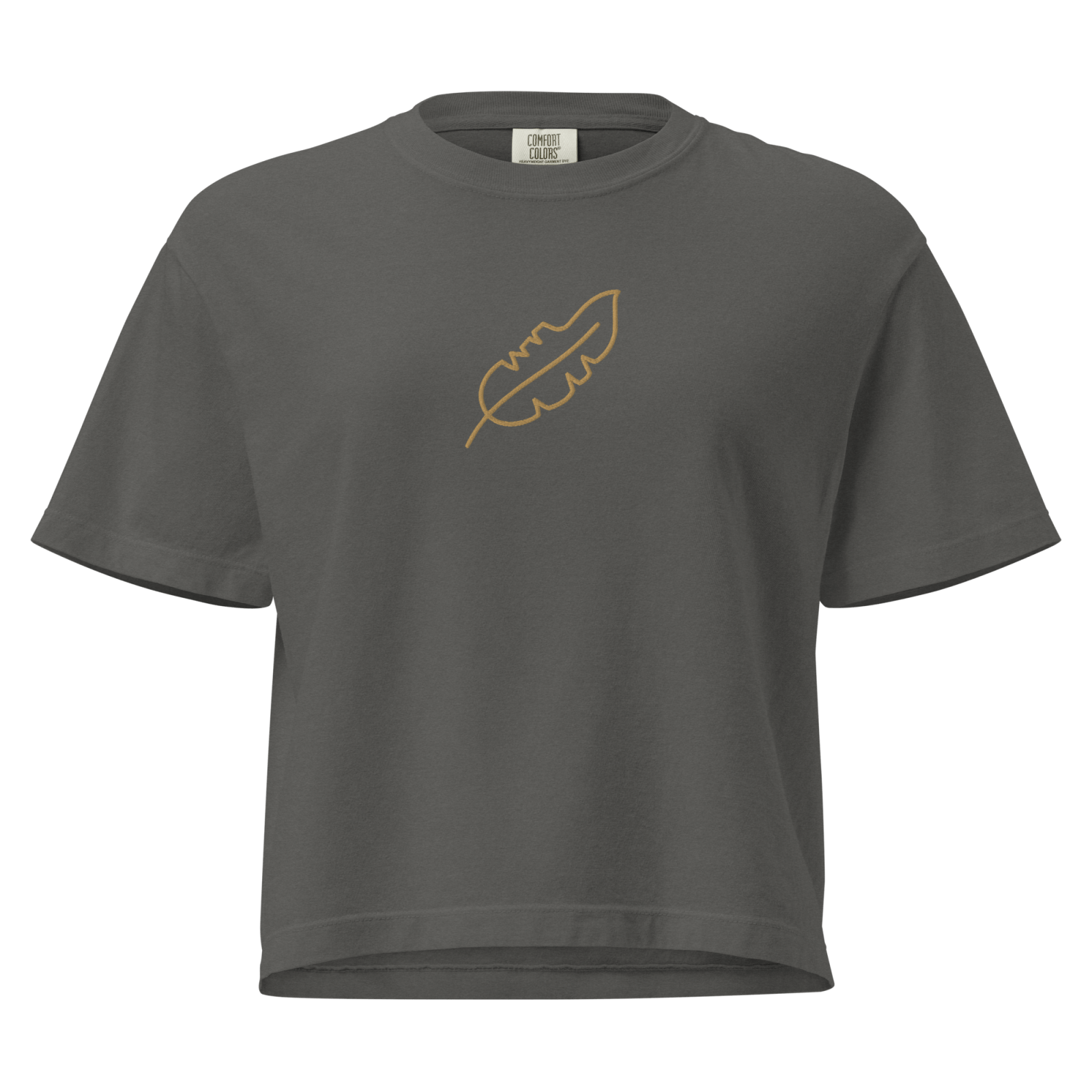 Her Feather Heavy Boxy Tee - BlooomiT