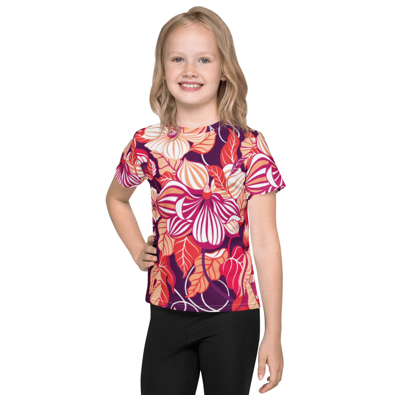 Kids Printed Crew T-shirt - BlooomiT