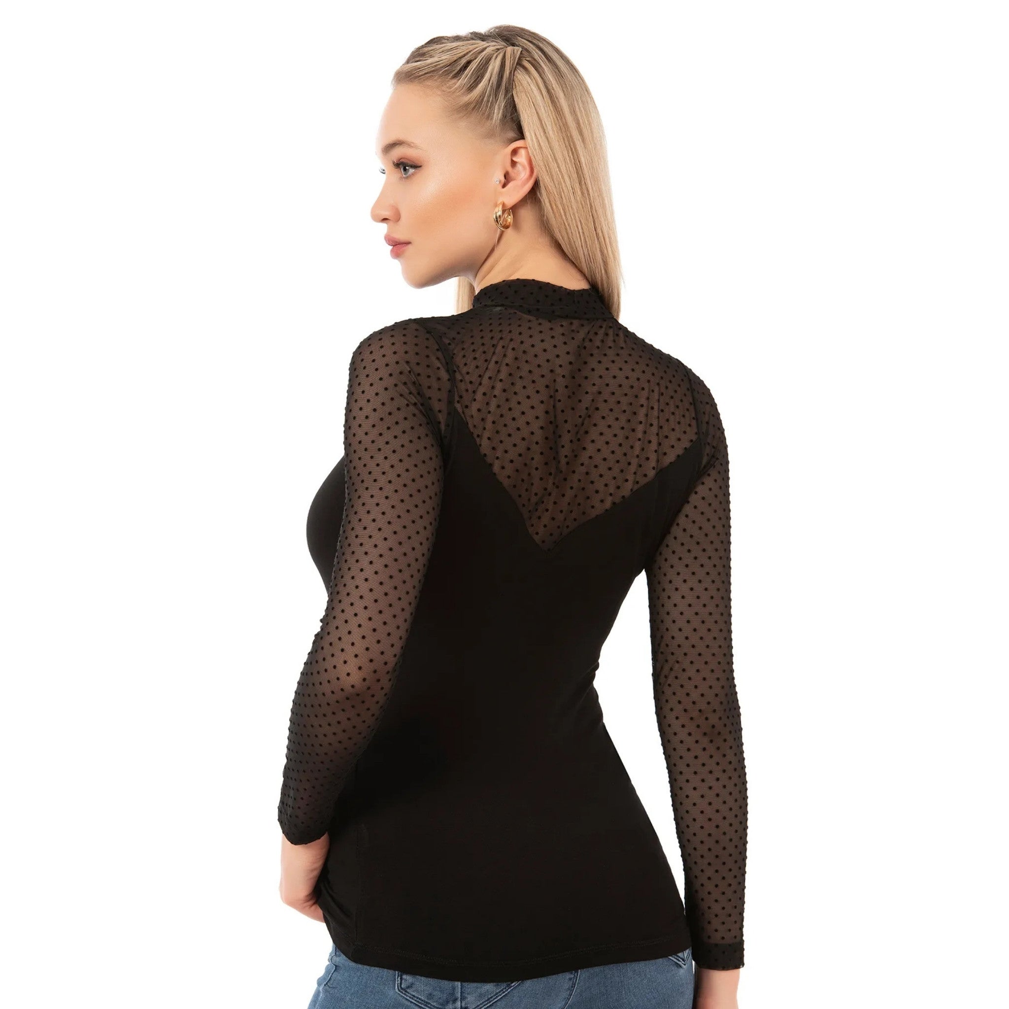 Long Sleeve Mesh Top - BlooomiT